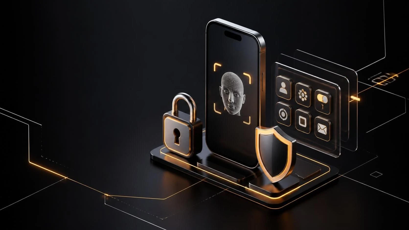 Доступ к приложениям на iPhone по Face ID или паролю