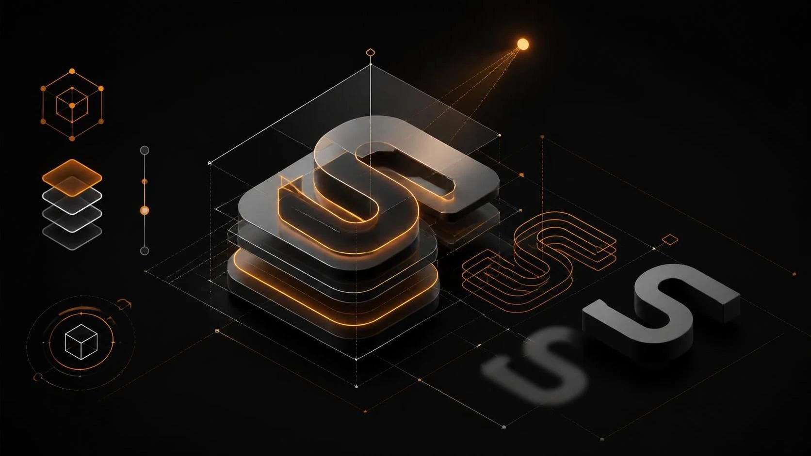 3D текст с объемом и тенями в Adobe Illustrator